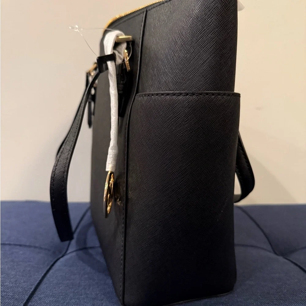 Michael Kors Black Charlotte Tote Bag NWT